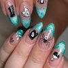 12 Sizes-24 Pcs Press On Nails W1298