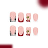 12 Sizes-24 Pcs Press On Nails C1417