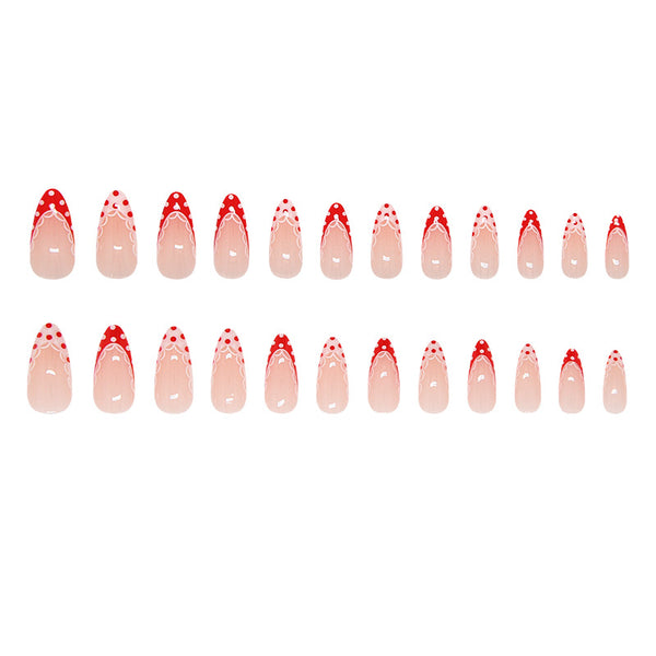 12 Sizes-24 Pcs Press On Nails W2141
