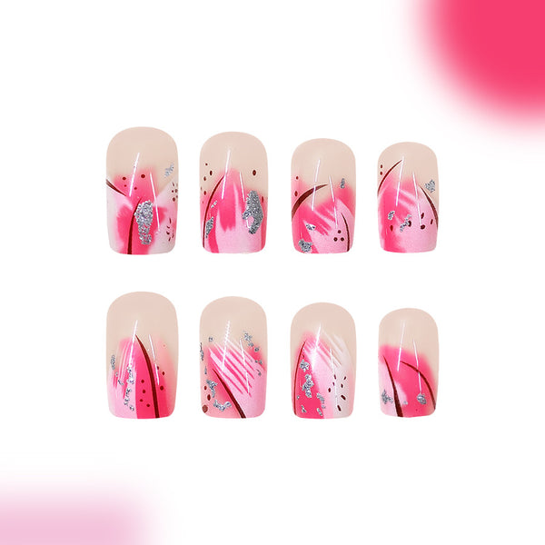 12 Sizes-24 Pcs Press On Nails C770