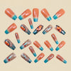 12 Sizes-24 Pcs Press On Nails Y1909