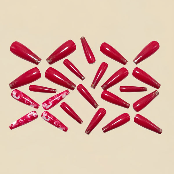 12 Sizes-24 Pcs Press On Nails Y1742