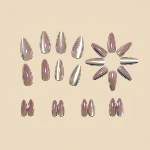 12 Sizes-24 Pcs Press On Nails Y2012