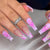 12 Sizes-24 Pcs Press On Nails W650