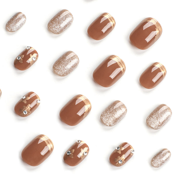 12 Sizes-24 Pcs Press On Nails JP2985