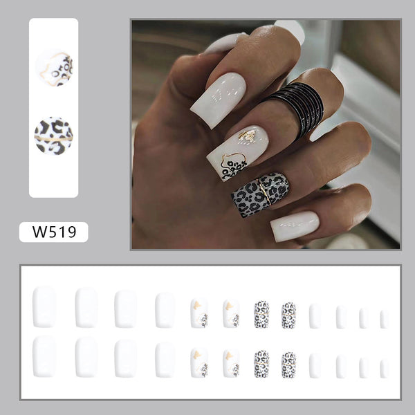 12 Sizes-24 Pcs Press On Nails W519
