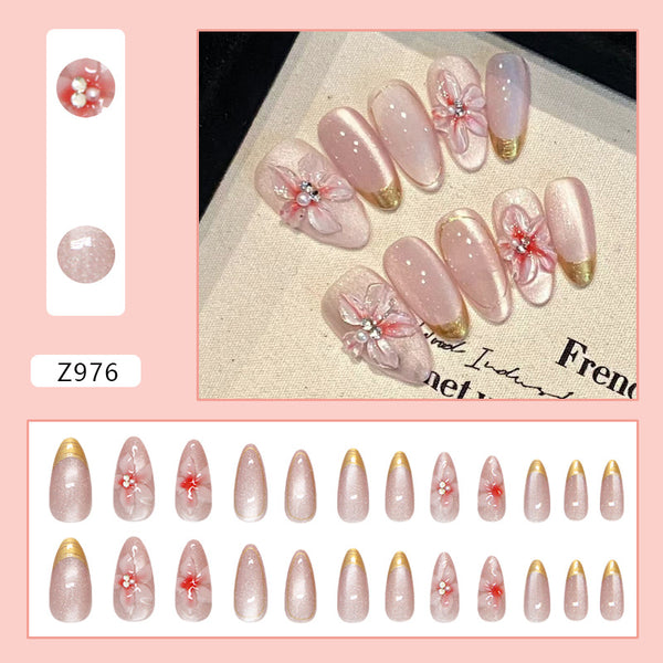 12 Sizes-24 Pcs Press On Nails Z976