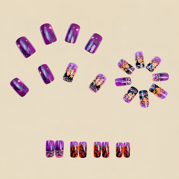 12 Sizes-24 Pcs Press On Nails Y852-1