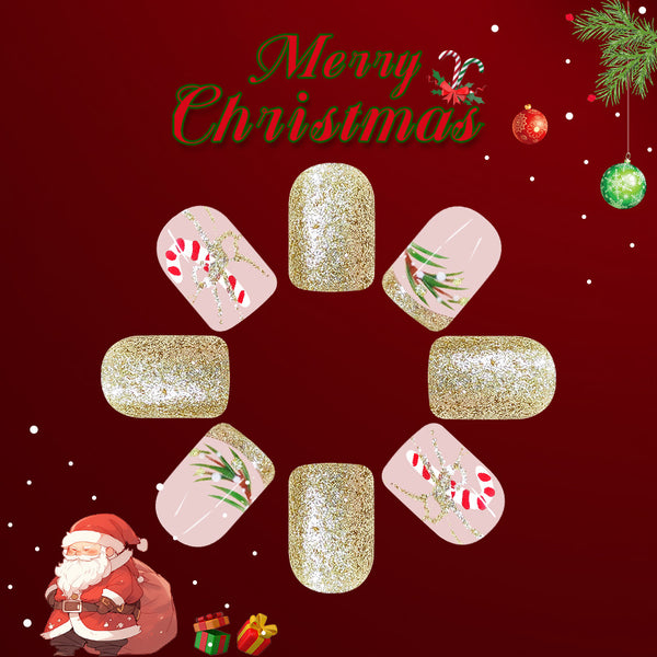 12 Sizes-24 Pcs Press On Nails C701