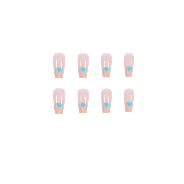 Glossy Medium Pink Press on Nails