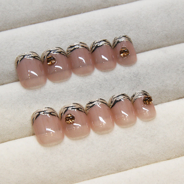 12 Sizes-24 Pcs Press On Nails Z928