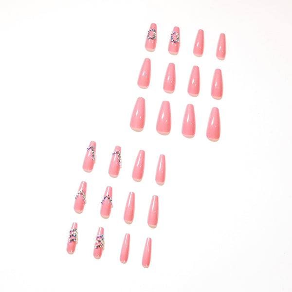 12 Sizes-24 Pcs Press On Nails JP1344