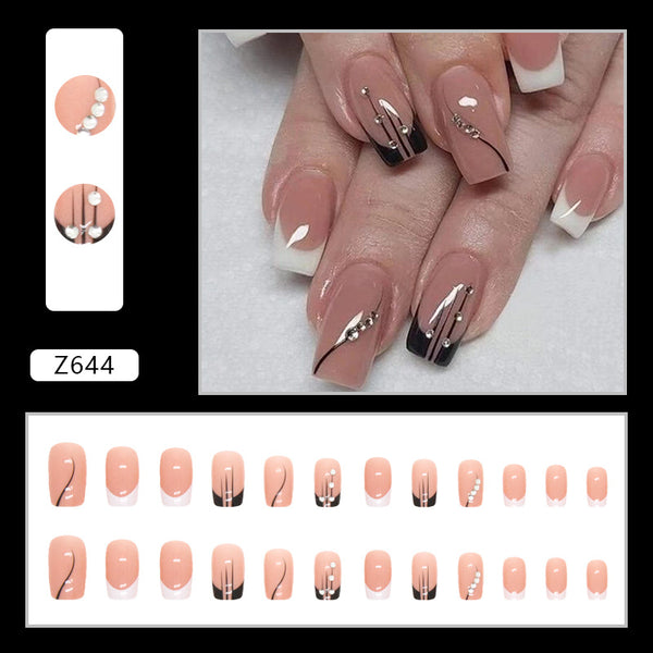 12 Sizes-24 Pcs Press On Nails Z644