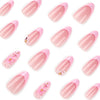 12 Sizes-24 Pcs Press On Nails JP3925