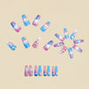 12 Sizes-24 Pcs Press On Nails Y1912