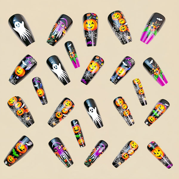 12 Sizes-24 Pcs Press On Nails Y891