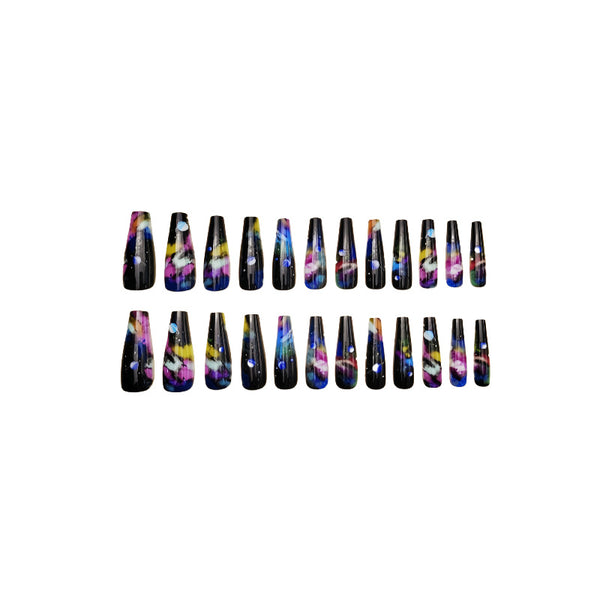 12 Sizes-24 Pcs Press On Nails Y210