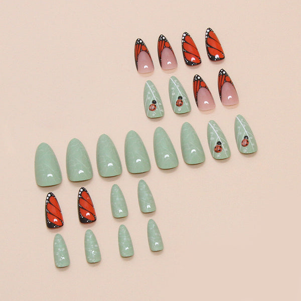 12 Sizes-24 Pcs Press On Nails W1759