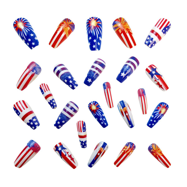 12 Sizes-24 Pcs Press On Nails Y633