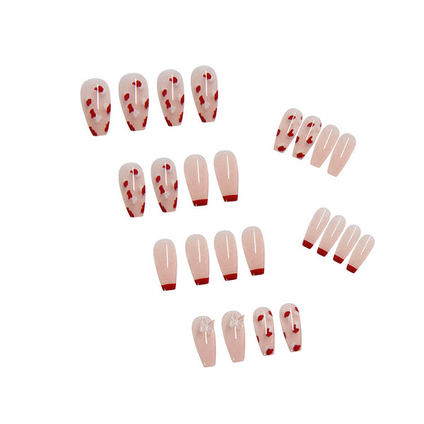 12 Sizes-24 Pcs Press On Nails Z044