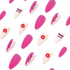 12 Sizes-24 Pcs Press On Nails JP1923