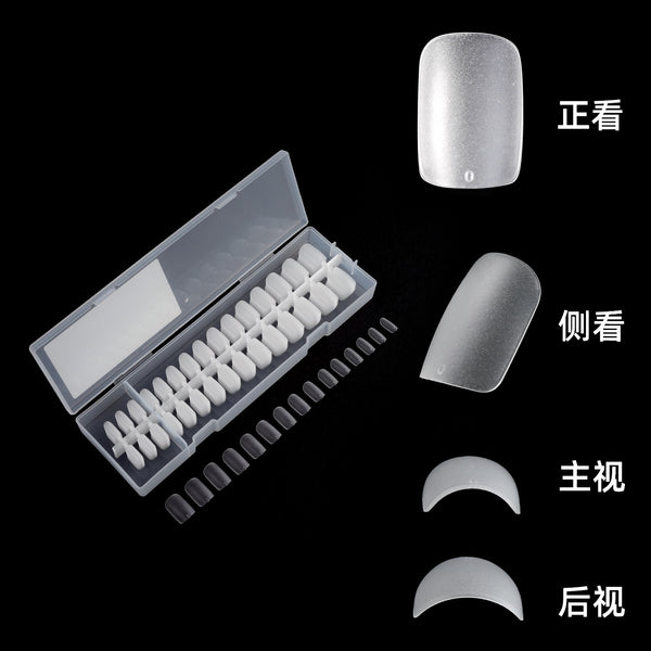 300 Pcs Press On Nails short-almond-01