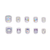 12 Sizes-24 Pcs Press On Nails K024