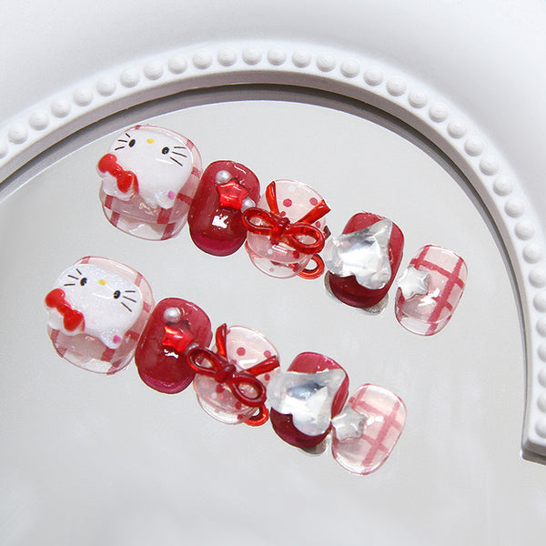 12 Sizes-24 PcsPress On Nails K032