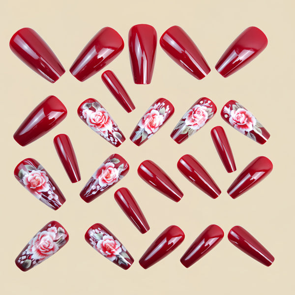 12 Sizes-24 Pcs Press On Nails Y1720