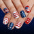 12 Sizes-24 Pcs Press On Nails C1749