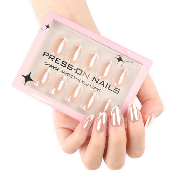 Glamhalo Premiere 30pcs Press On Nails – Eco-Friendly Perfect Fit - GD56
