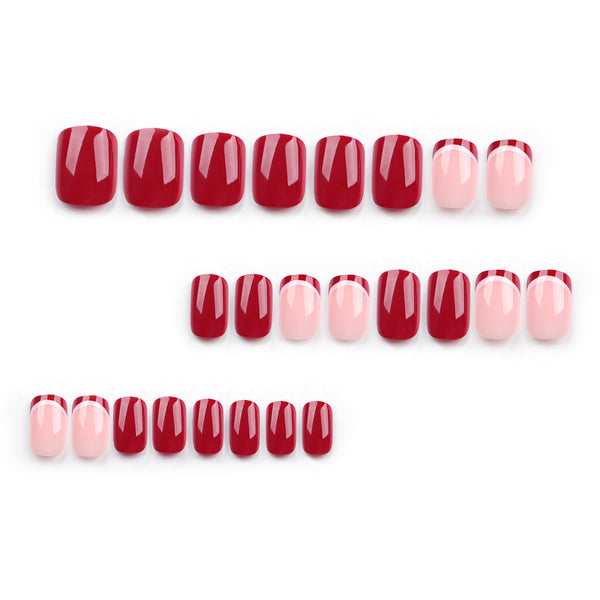 12 Sizes-24 Pcs Press On Nails JP2936