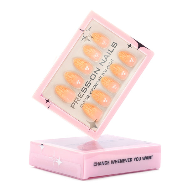 Glamhalo Premiere 30pcs Press On Nails – Eco-Friendly Perfect Fit - GD14