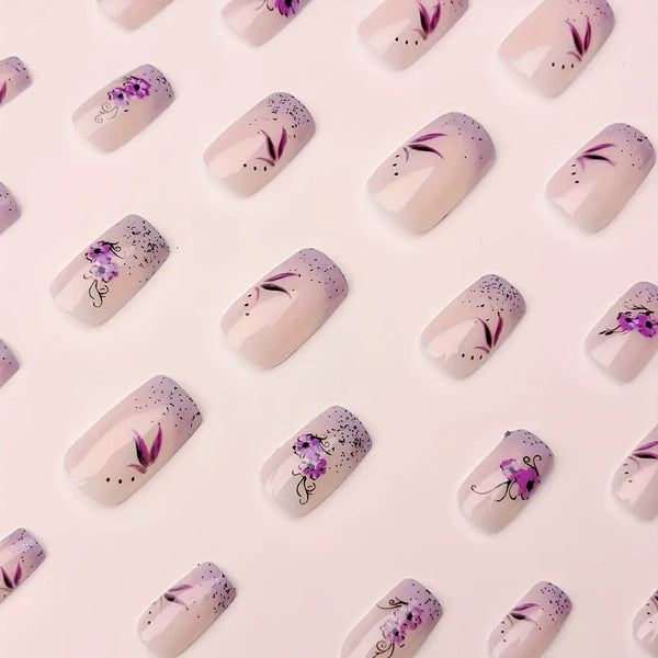 12 Sizes-24 PcsPress On Nails SW001
