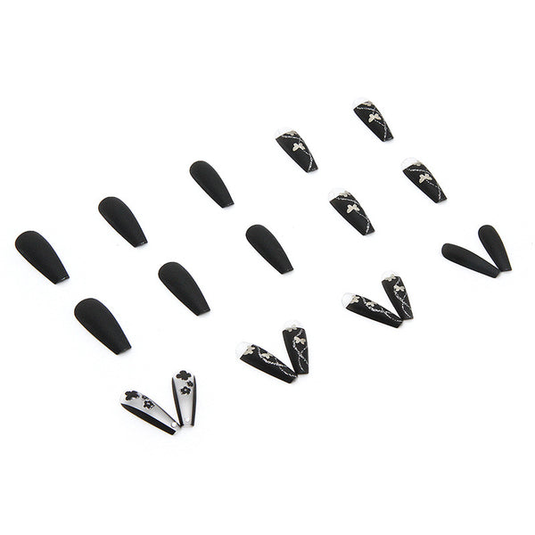 12 Sizes-24 Pcs Press On Nails Z334
