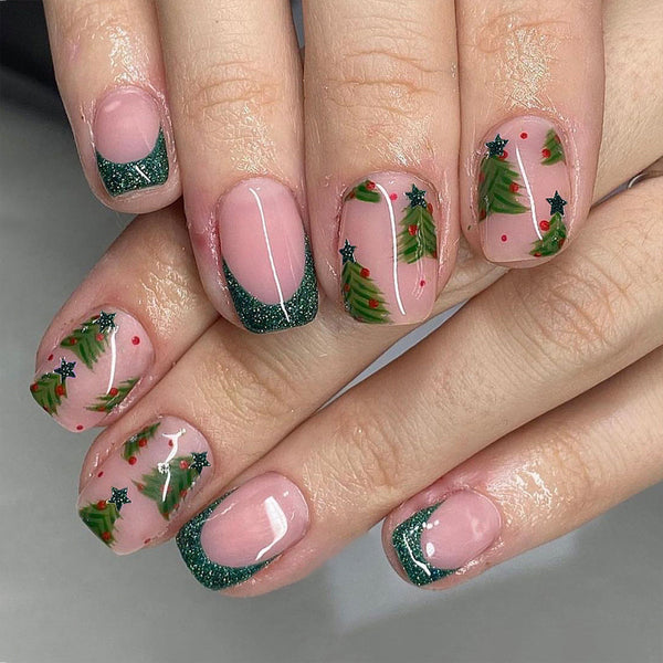 48 Pcs Press On Nails Xmas-7-48pcs-b