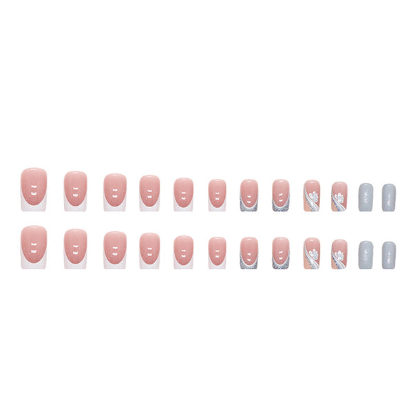 12 Sizes-24 Pcs Press On Nails W379