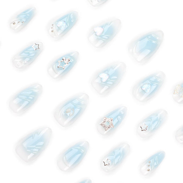 Almond Glossy Medium Press on Nails