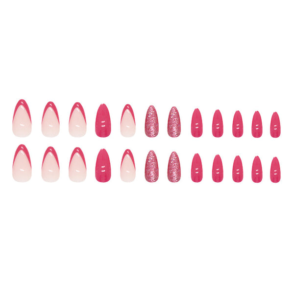 12 Sizes-24 Pcs Press On Nails W952