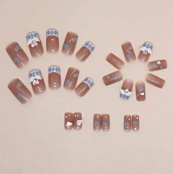 12 Sizes-24 Pcs Press On Nails Z800