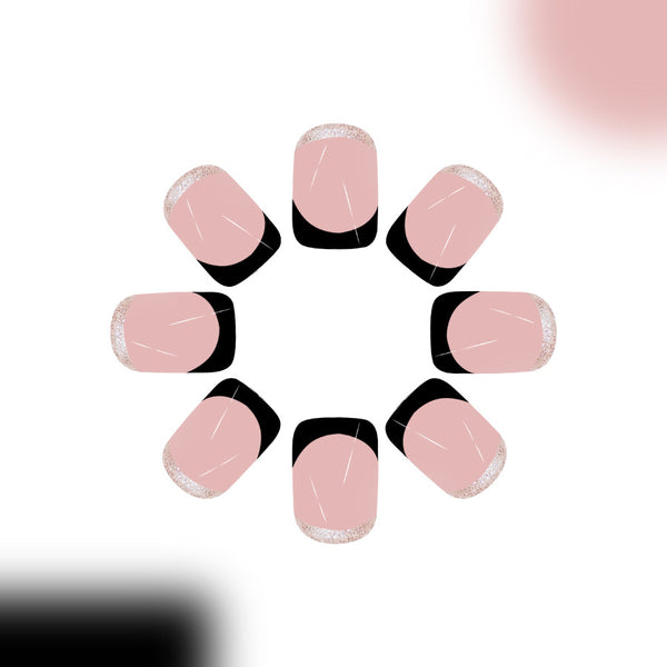 12 Sizes-24 Pcs Press On Nails C760