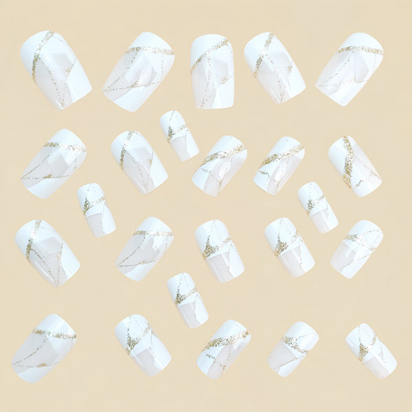 12 Sizes-24 Pcs Press On Nails Y928
