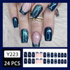 12 Sizes-24 Pcs Press On Nails Y223