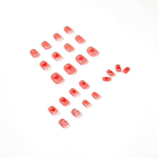 12 Sizes-24 Pcs Press On Nails JP1323