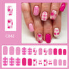 12 Sizes-24 Pcs Press On Nails C842