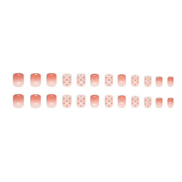 12 Sizes-24 Pcs Press On Nails R937