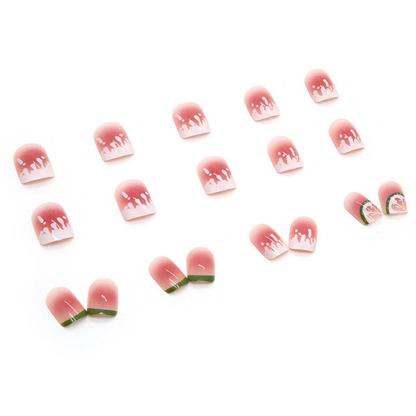 12 Sizes-24 Pcs Press On Nails R504