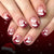 12 Sizes-24 Pcs Press On Nails C1288