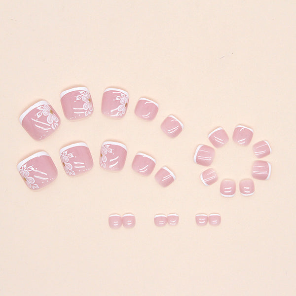 12 Sizes-24 Pcs Press On Nails F066