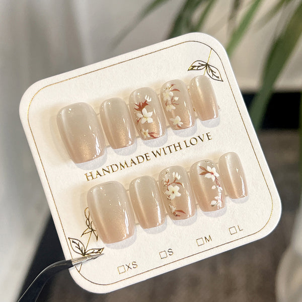 12 Sizes-24 Pcs Press On Nails SP121